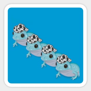 Ooh wee ooh frogs Sticker